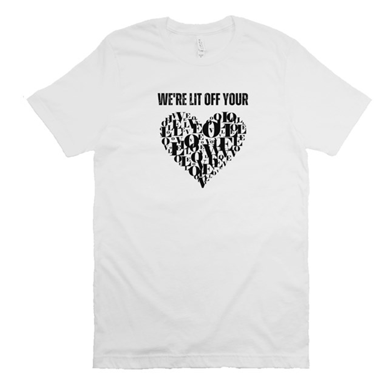 Trillsong Lit Off Your Love Tee White
